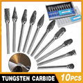 10PCS Tungsten Carbide Rotary Burr Set for Rotary Tools and Dremel - Blue Box V528-10PCSBURRSBIT-BLUE-279505