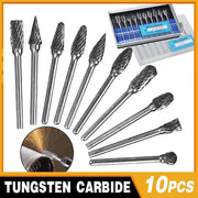10PCS Tungsten Carbide Rotary Burr Set for Rotary Tools and Dremel - Blue Box V528-10PCSBURRSBIT-BLUE-279505