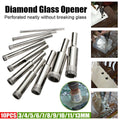 10 Pcs Diamond Glass Drill Bit Set Core Cutter & Saw Tool V528-10PCSHOLESAW-324548