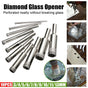 10 Pcs Diamond Glass Drill Bit Set Core Cutter & Saw Tool V528-10PCSHOLESAW-324548
