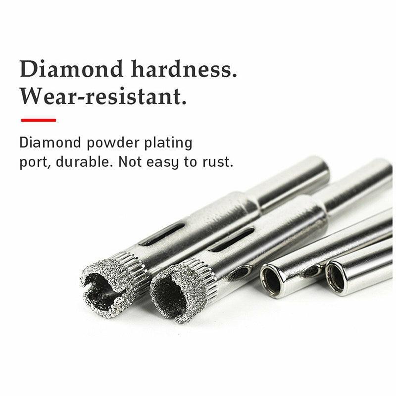 10 Pcs Diamond Glass Drill Bit Set Core Cutter & Saw Tool V528-10PCSHOLESAW-324548