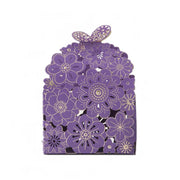 Laser Cut Wedding Favour Candy Gift Boxes Party Decoration Floral Design 12 Pack - Pink V528-12CANDYBOES-PINK-560694