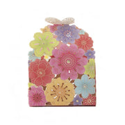 Laser Cut Wedding Favour Candy Gift Boxes Party Decoration Floral Design 12 Pack - Red V528-12CANDYBOES-RED-315684