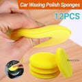 12X Lots Waxing Polish Foam Sponge Cars Vehicle Glass Cleanning Applicator Pads V528-12LOTSWAING-YELLOW-931946