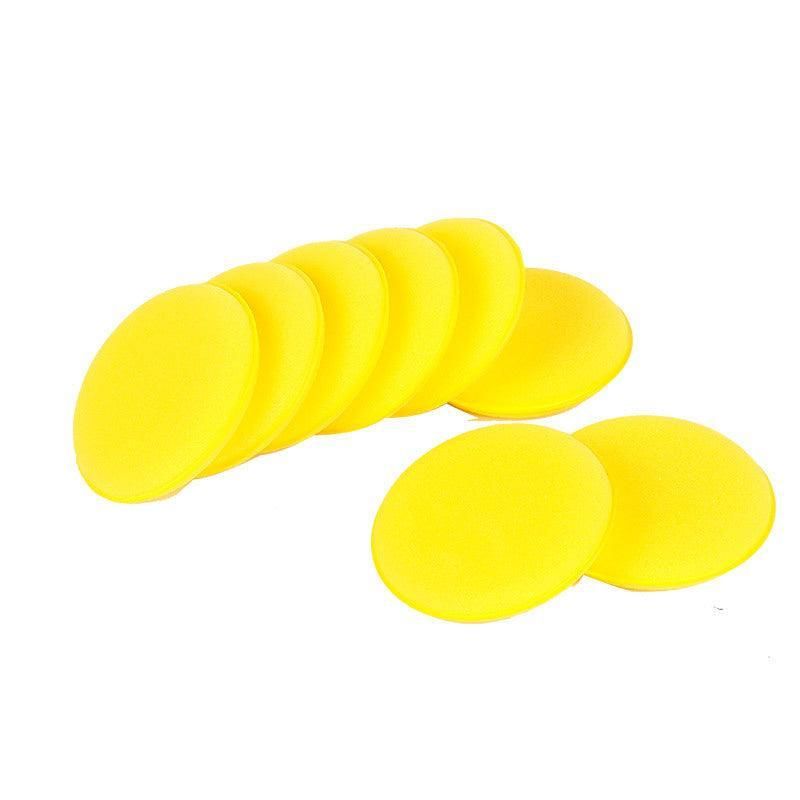 12X Lots Waxing Polish Foam Sponge Cars Vehicle Glass Cleanning Applicator Pads V528-12LOTSWAING-YELLOW-931946