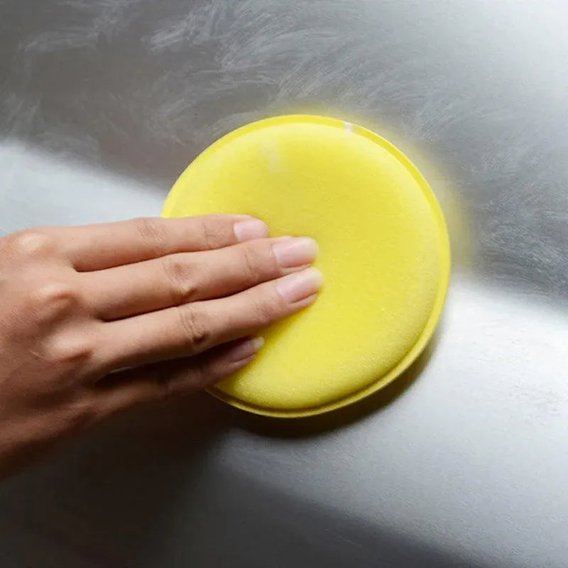 12X Lots Waxing Polish Foam Sponge Cars Vehicle Glass Cleanning Applicator Pads V528-12LOTSWAING-YELLOW-931946