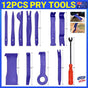 12Pcs Car Trim Removal Tool Auto Hand Tools Pry Bar Dash Panel Door Interior Kit V528-12PCSREMOVALTOOL-985492