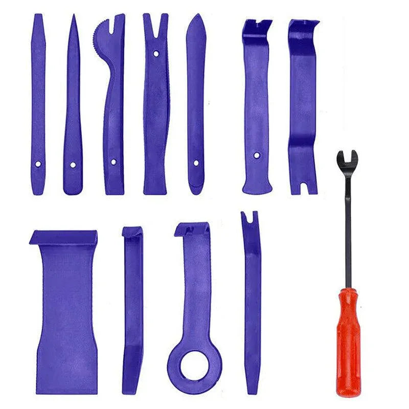 12Pcs Car Trim Removal Tool Auto Hand Tools Pry Bar Dash Panel Door Interior Kit V528-12PCSREMOVALTOOL-985492