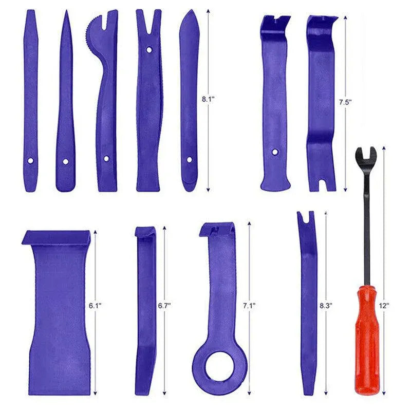12Pcs Car Trim Removal Tool Auto Hand Tools Pry Bar Dash Panel Door Interior Kit V528-12PCSREMOVALTOOL-985492
