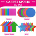 Classroom Sit Dots Carpet Spot Markers 30pcs Circles Stars Arrows Teaching Tool - Round V528-14A1ROUNDSHAPE-ROUND24374