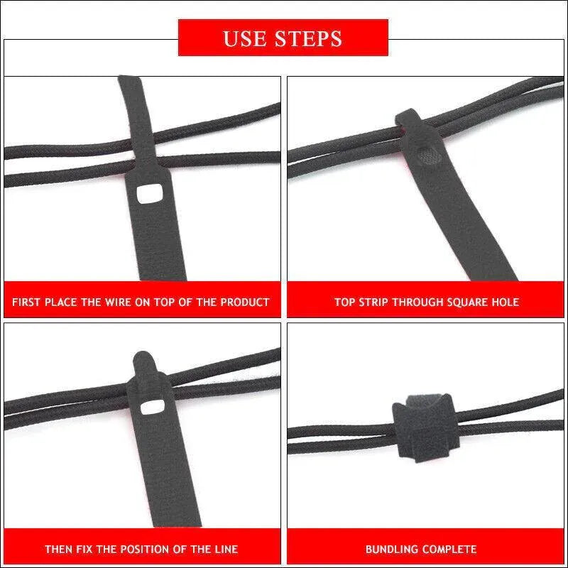 10/20/50PCS Reusable Hook and Loop Cable Ties Nylon Wire Cord Strap Organizer - 150 mm* 50 PCS V528-150MM-50PCS24599