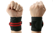 Aolikes Weight Lifting Gym Muscle Training Wrist Support Straps Wraps Hand - Black+Red V528-1538BL2213210