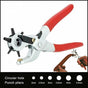 Rotating Leather Hole Punch Plier 2-4.5mm 6 Size for Belt Strap Card Craft V528-15B384559