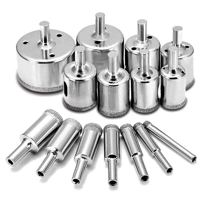 15PCS Diamond Drill Bit Set 6mm-50mm Tile Marble Glass Ceramic Hole Saw Drilling V528-15PCSDIAMONDDRIL-292685