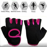 M Size Sports Gloves Weight Lifting Exercise Training Workout Bike Riding Men Women - Black+Grey V528-1678288717