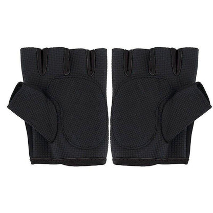 L Size Aolikes Sports Gloves Weight Lifting Exercise Training Workout Bike Riding - Black+Grey V528-1678341207