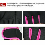 L Size Aolikes Sports Gloves Weight Lifting Exercise Training Workout Bike Riding - Black V528-1678477849