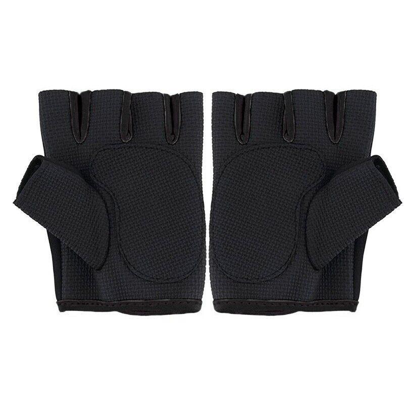 L Size Aolikes Sports Gloves Weight Lifting Exercise Training Workout Bike Riding - Black+Blue V528-1678556862