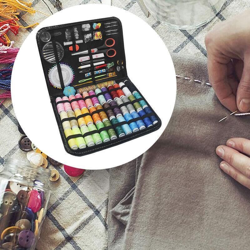 Sewing Kit 183Pcs Portable Mini Premium Travel Home Beginner Emergency V528-183PCSSEWINGKIT-582860
