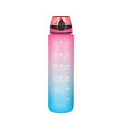 1L Water Bottle Motivational Drink Flask With Time Markings Bpa Free Sport Gym - Grey V528-1LWATERBOTTLE-GREY-875194