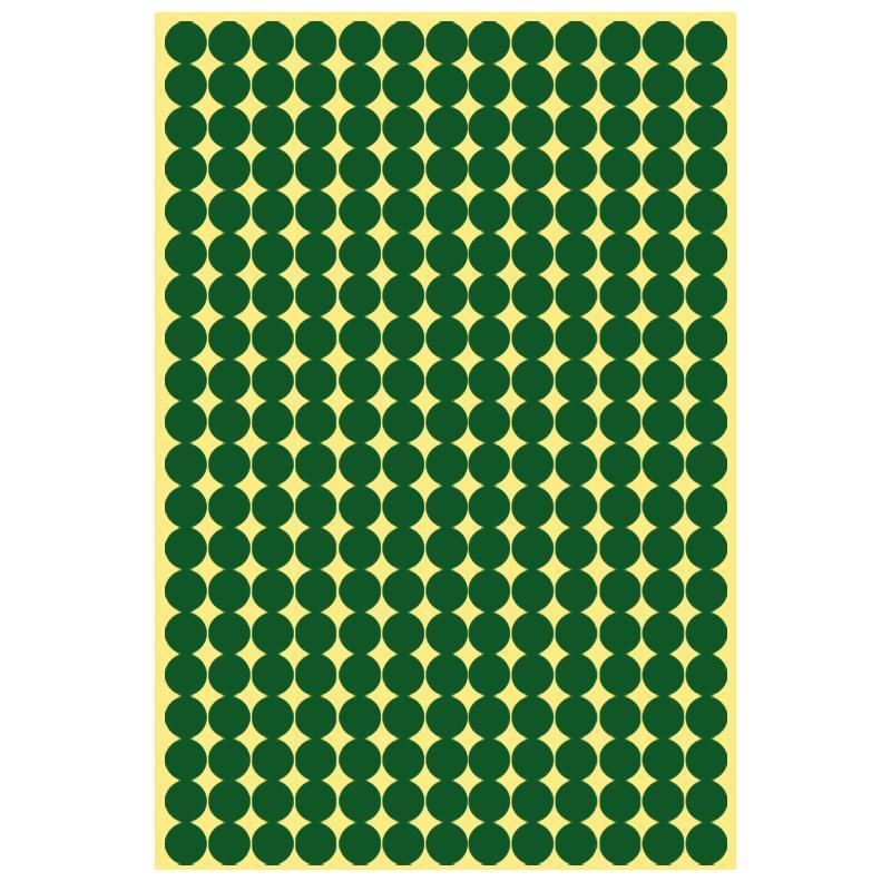 8/13/25/50mm Colour Sticker Dots Adhesive Round Labels Circular Scrapbooking Green - 25mm 40 Dots - 1 Sheet V528-1PC-GREEN-25MM55DOTS-525964