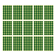 8/13/25/50mm Colour Sticker Dots Adhesive Round Labels Circular Scrapbooking Green - 25mm 40 Dots - 1 Sheet V528-1PC-GREEN-25MM55DOTS-525964