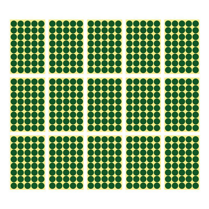 8/13/25/50mm Colour Sticker Dots Adhesive Round Labels Circular Scrapbooking Green - 25mm 40 Dots - 1 Sheet V528-1PC-GREEN-25MM55DOTS-525964