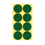 8/13/25/50mm Colour Sticker Dots Adhesive Round Labels Circular Scrapbooking Green - 25mm 40 Dots - 1 Sheet V528-1PC-GREEN-25MM55DOTS-525964