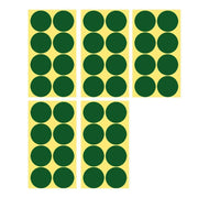 8/13/25/50mm Colour Sticker Dots Adhesive Round Labels Circular Scrapbooking Green - 25mm 40 Dots - 1 Sheet V528-1PC-GREEN-25MM55DOTS-525964