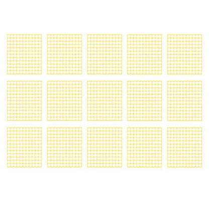 8/13/25/50mm Colour Sticker Dots Adhesive Round Labels Circular Scrapbooking White - 13mm 132 Dots - 1 Sheet V528-1PCS-WHITE-13MMX132DOTS83235