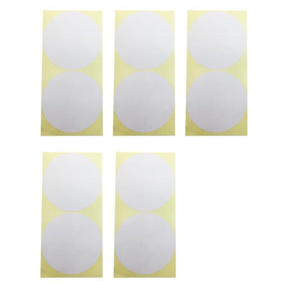 8/13/25/50mm Colour Sticker Dots Adhesive Round Labels Circular Scrapbooking White - 13mm 132 Dots - 1 Sheet V528-1PCS-WHITE-13MMX132DOTS83235