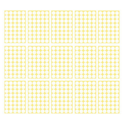 8/13/25/50mm Colour Sticker Dots Adhesive Round Labels Circular Scrapbooking White - 8mm 260 Dots - 1 Sheet V528-1PCS-WHITE-8MMX260DOTS93920