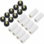 10 Pairs Soft Grey Billiard Tips Set with Screw-On Ferrules V528-20PCSBILLIARDSCREW-315271