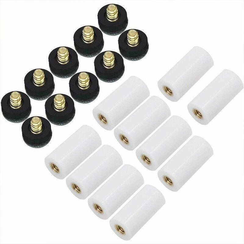 10 Pairs Soft Grey Billiard Tips Set with Screw-On Ferrules V528-20PCSBILLIARDSCREW-315271