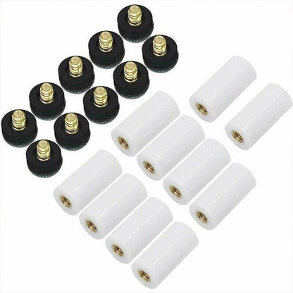10 Pairs Soft Grey Billiard Tips Set with Screw-On Ferrules V528-20PCSBILLIARDSCREW-315271