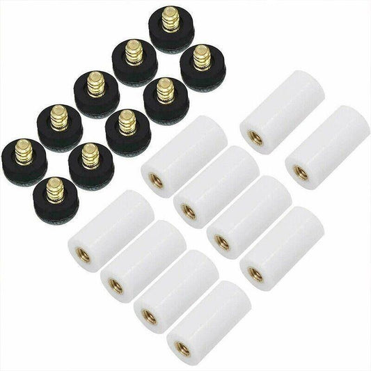 10 Pairs Soft Grey Billiard Tips Set with Screw-On Ferrules V528-20PCSBILLIARDSCREW-315271