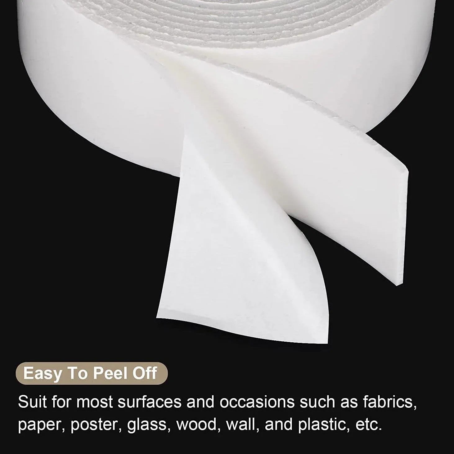 Double Sided White Pe Foam Sticky Tape Mounting Diy Craft Strong Adhesive 2.5M V528-2280046-228004767474