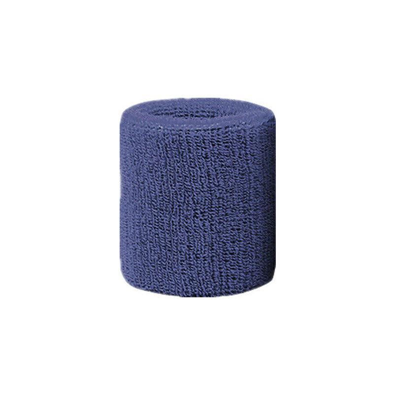 Sport Cotton Wristband Wrist Band Sweatband Sweat Training Tennis Gym Yoga - Blue Gray V528-2280266-228027629057