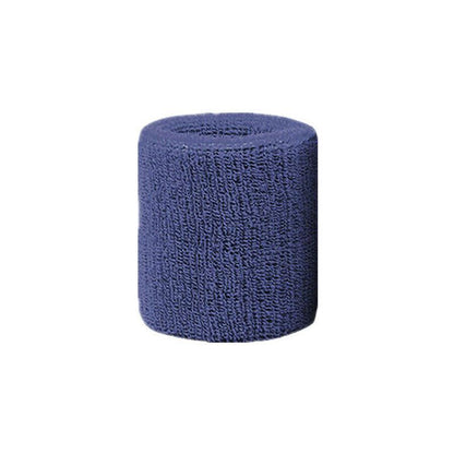 Sport Cotton Wristband Wrist Band Sweatband Sweat Training Tennis Gym Yoga - Blue Gray V528-2280266-228027629057