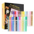 Flysea 12-80 Colours Acrylic Paint Pens Painting Stone Ceramic Glass Marker2-3Mm - 24-Colour Set V528-24-COLOURSET-545114