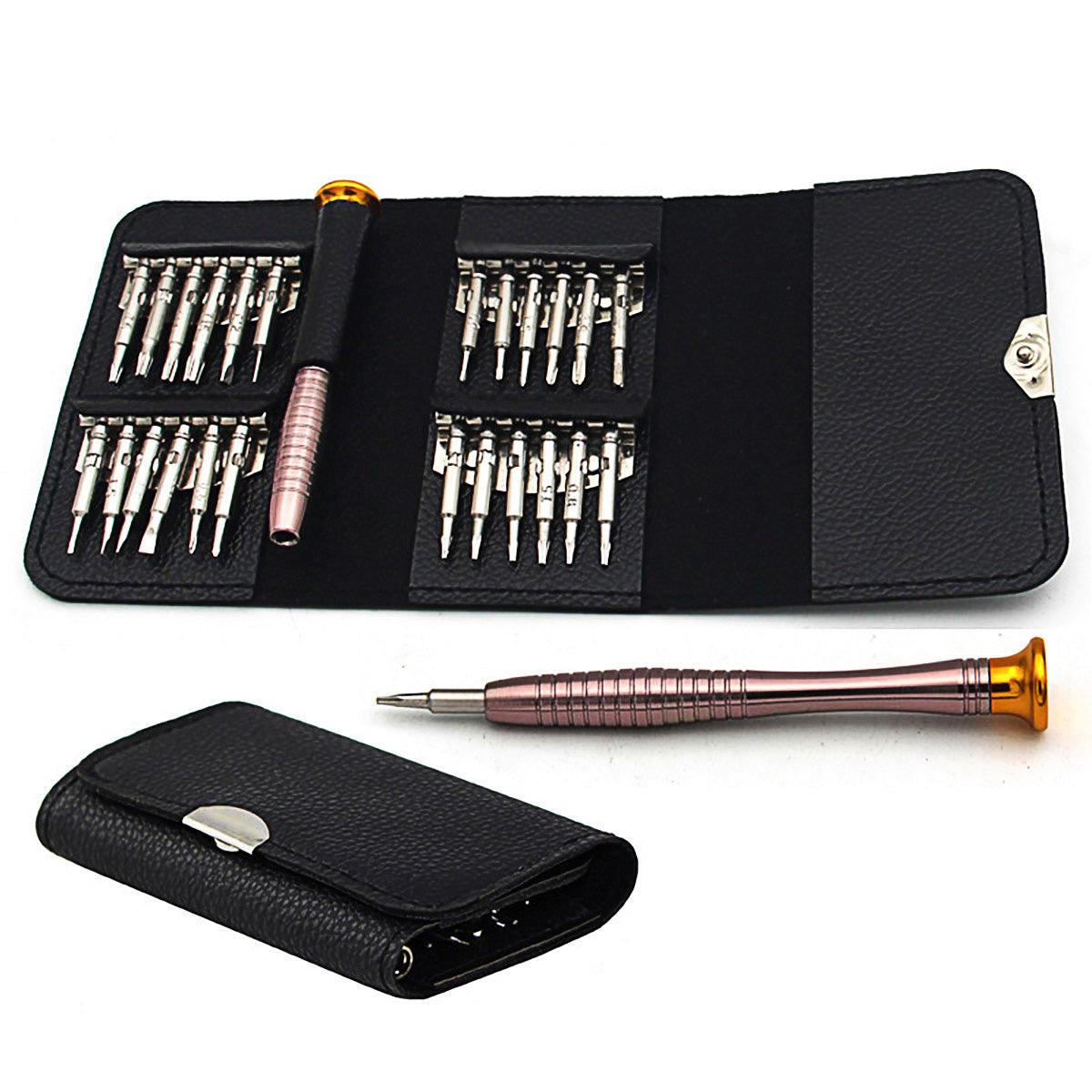 25 in 1 Precision Screwdriver Set Mini Repair Tool Kit for Phone Glasses Watch V528-25IN1SCREWDRIVERSET-722721