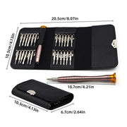 25 in 1 Precision Screwdriver Set Mini Repair Tool Kit for Phone Glasses Watch V528-25IN1SCREWDRIVERSET-722721