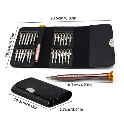 25 in 1 Precision Screwdriver Set Mini Repair Tool Kit for Phone Glasses Watch V528-25IN1SCREWDRIVERSET-722721