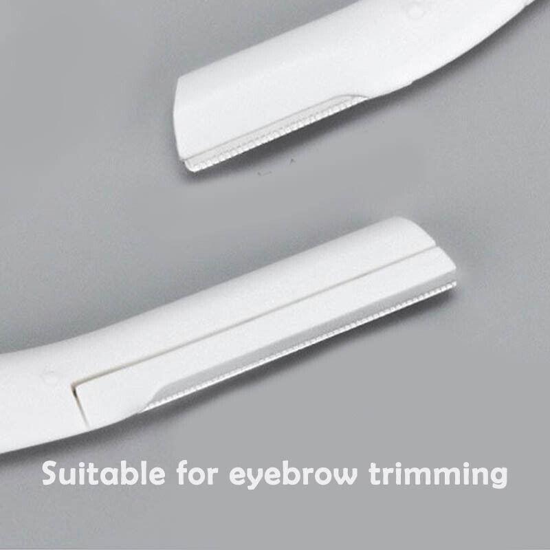 3Pcs Eyebrow Razor Set Facial Hair Remover Dermaplaning Shaving Tool Kit - Clear eyebrow razor*2+Scissor comb V528-2CLEARRAZORSCISSORCOMB70120