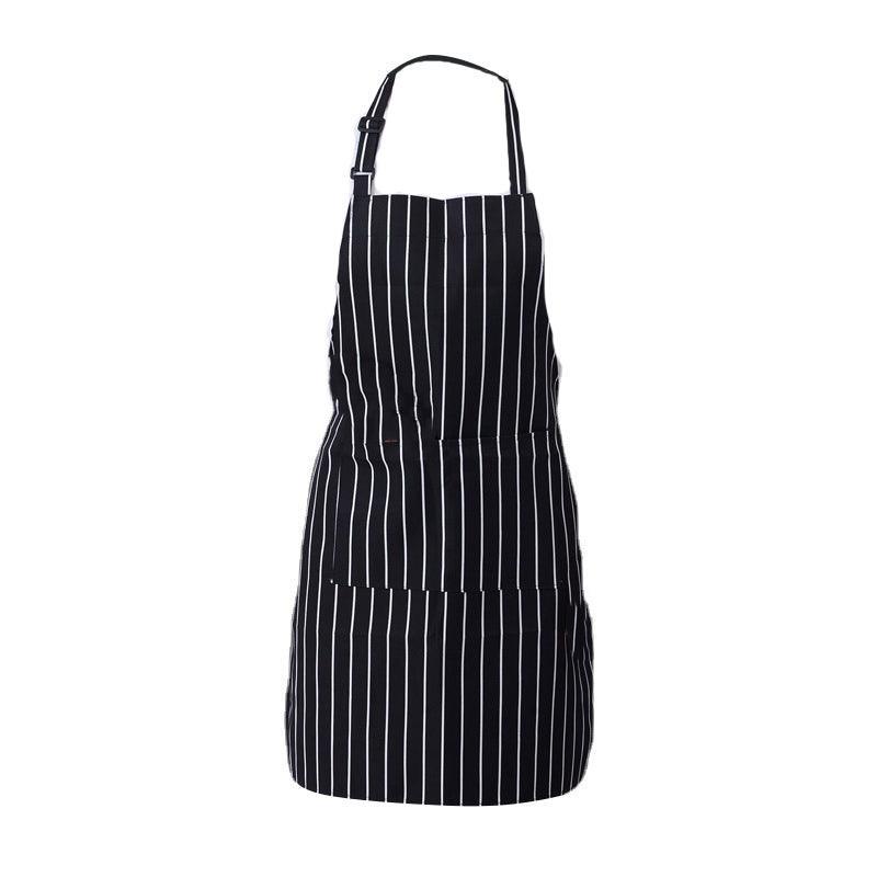 Apron with Pocket 2Pcs Chef Butcher Kitchen Cooking Baking Restaurant Wear - Black V528-2PCSAPRON-BLACK-430065