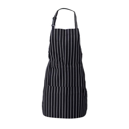 Apron with Pocket 2Pcs Chef Butcher Kitchen Cooking Baking Restaurant Wear - Black V528-2PCSAPRON-BLACK-430065