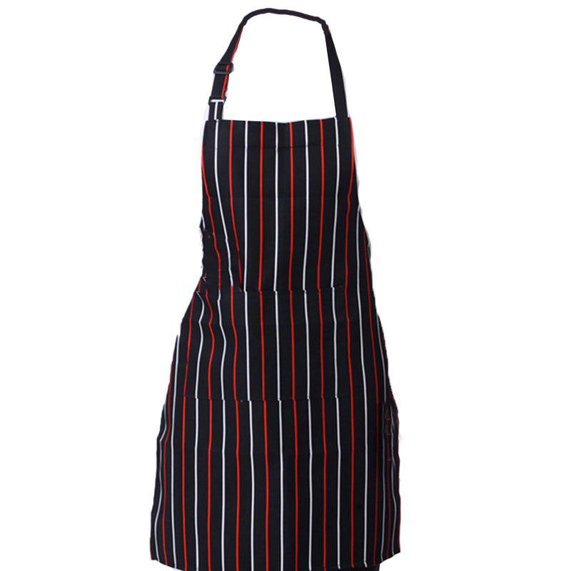 Apron with Pocket 2Pcs Chef Butcher Kitchen Cooking Baking Restaurant Wear - Black V528-2PCSAPRON-BLACK-430065