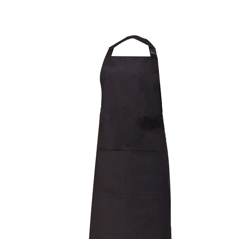 Apron with Pocket 2Pcs Chef Butcher Kitchen Cooking Baking Restaurant Wear - Black V528-2PCSAPRON-BLACK-430065