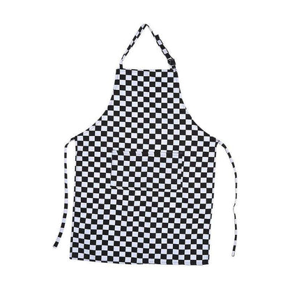 Apron with Pocket 2Pcs Chef Butcher Kitchen Cooking Baking Restaurant Wear - Black White Red V528-2PCSAPRON-BLACKWHITERED-428590