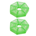 Weekly Pill Organiser 7 Day Medicine Box Tablet Case Dispenser 2 Pack - Green V528-2PCSMEDICINEBO-GREEN-6054512